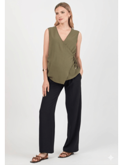 Gilet prémaman croisé Maddox élégant