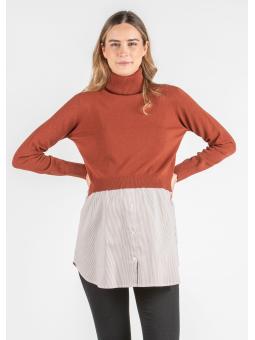 Pull de Grossesse et Allaitement Gianna Rayé