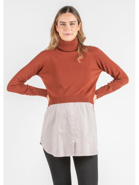 Pull de Grossesse et Allaitement Gianna Rayé