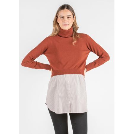 Pull de Grossesse et Allaitement Gianna Rayé