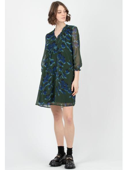 Robe de Grossesse et d'Allaitement "Diana" en Mousseline Imprimée