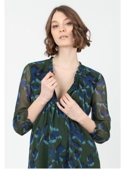 Robe de Grossesse et d'Allaitement "Diana" en Mousseline Imprimée