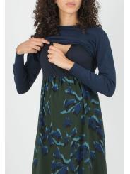 Robe de Grossesse et d'Allaitement "Kelly" avec Pull Assorti &ndash; Style 2-en-1