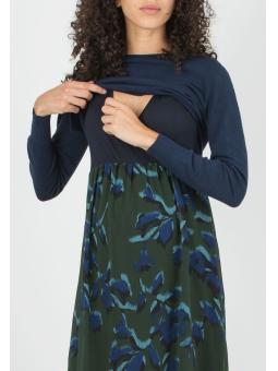 Robe de Grossesse et d'Allaitement "Kelly" avec Pull Assorti – Style 2-en-1