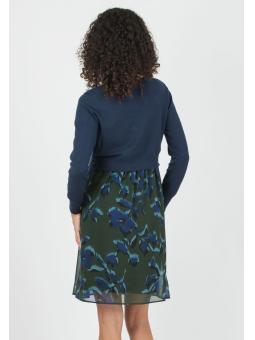Robe de Grossesse et d'Allaitement "Kelly" avec Pull Assorti – Style 2-en-1