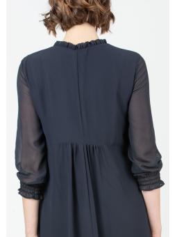Robe de Grossesse et d'Allaitement Élégante "Diana" en Mousseline Unie