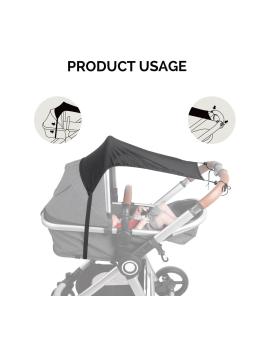 Protection Solaire Universelle pour Poussette et Buggy