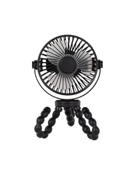 Ventilateur Rechargeable pour Poussette Noir – Fraîcheur Nomade pour Bébé