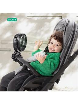 Ventilateur Rechargeable pour Poussette Noir – Fraîcheur Nomade pour Bébé