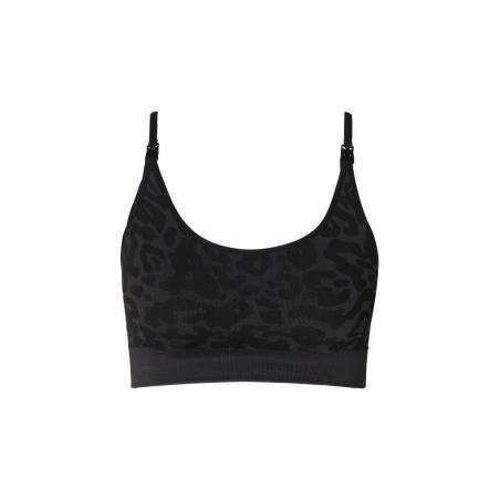 Top / Brassière de Grossesse et d'Allaitement Sans Coutures "Mira" – Imprimé Léopard
