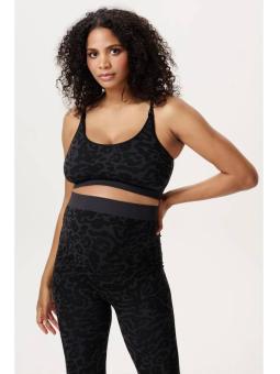 Top / Brassière de Grossesse et d'Allaitement Sans Coutures "Mira" – Imprimé Léopard