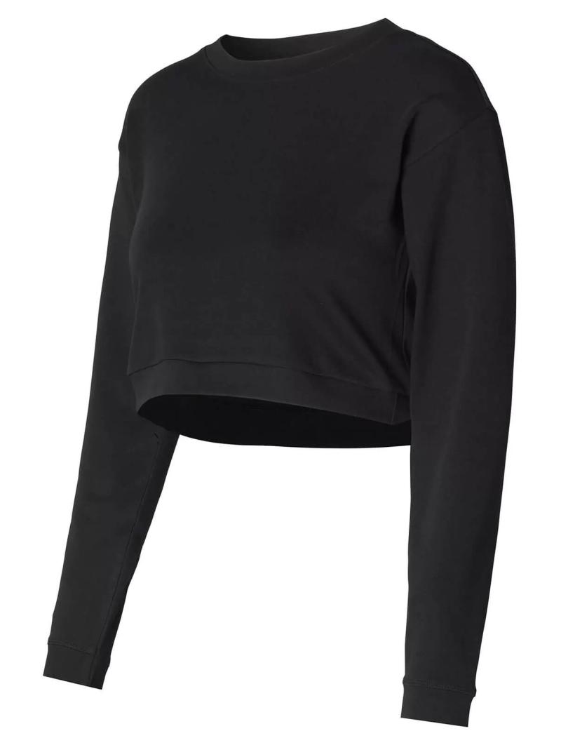 Top Crop Maternité Manches Longues "Leela" en Coton Bio