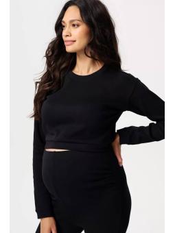 Top Crop Maternité Manches Longues "Leela" en Coton Bio