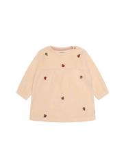 Robe B&eacute;b&eacute; Fille en Velours C&ocirc;tel&eacute; en Coton Bio &ndash; Coccinelles Brod&eacute;es