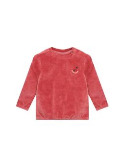 Pull / Sweat Bébé Fille en Velours Terracotta – Coccinelle Brodée
