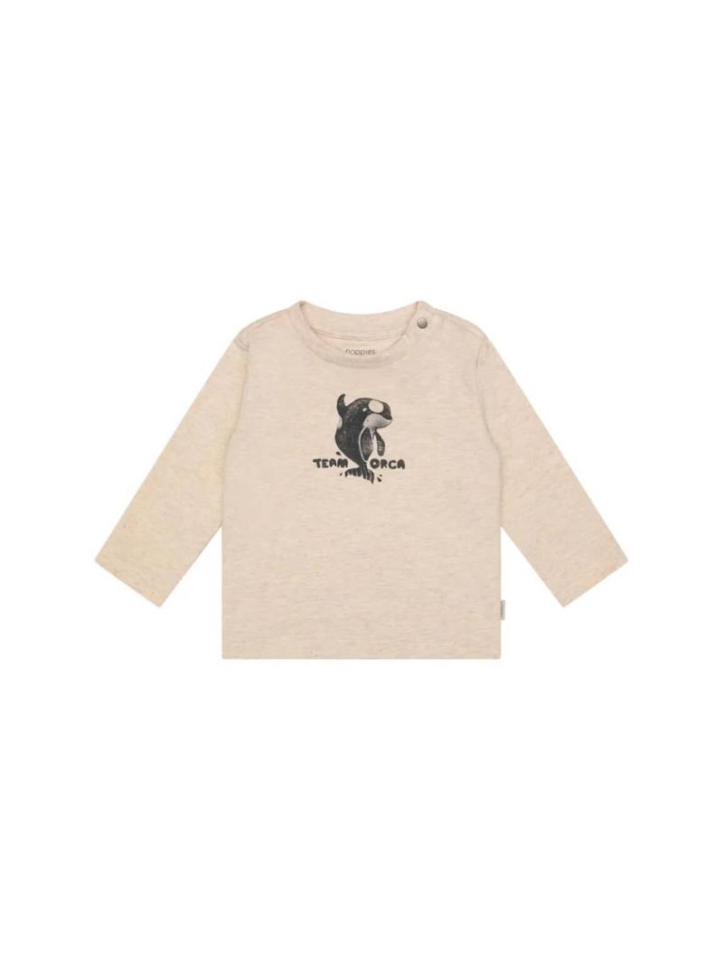 T-Shirt Manches Longues Bébé Garçon en Coton Bio – Imprimé Orque
