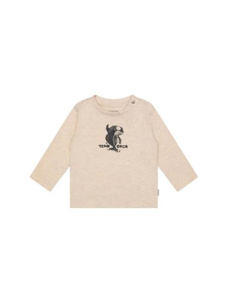 T-Shirt Manches Longues Bébé Garçon en Coton Bio – Imprimé Orque