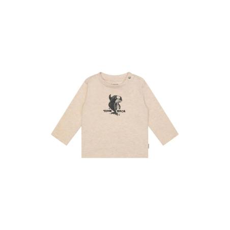 T-Shirt Manches Longues Bébé Garçon en Coton Bio – Imprimé Orque