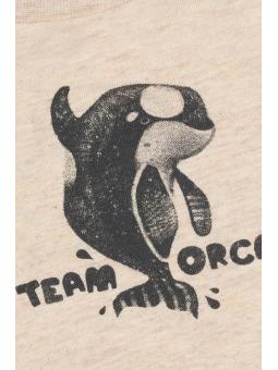 T-Shirt Manches Longues Bébé Garçon en Coton Bio – Imprimé Orque