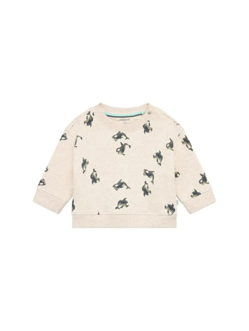 Sweatshirt Bébé Garçon en Coton Bio French Terry – Imprimé Orques