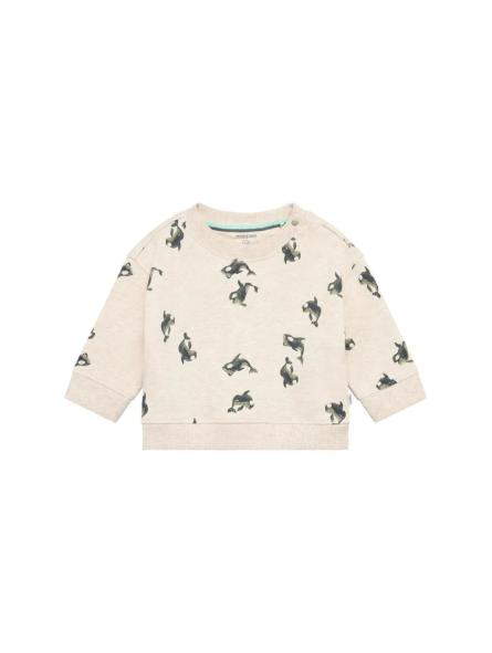 Sweatshirt Bébé Garçon en Coton Bio French Terry – Imprimé Orques