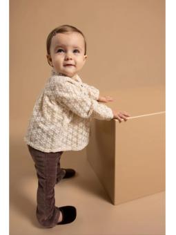 Legging Évasé Bébé Fille en Maille Côtelée – Coton Bio