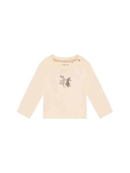T-Shirt Manches Longues Bébé Fille en Coton Bio – Duo de Lapins