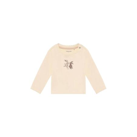 T-Shirt Manches Longues Bébé Fille en Coton Bio – Duo de Lapins
