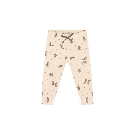 Pantalon Bébé en Coton Bio – Imprimé Lapins Vintage
