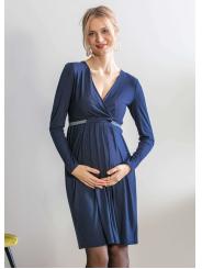 Robe de Grossesse et Allaitement Empire Carbone &ndash; Balloon