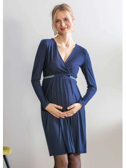 Robe de Grossesse et Allaitement Empire Carbone – Balloon