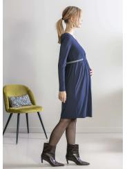 Robe de Grossesse et Allaitement Empire Carbone &ndash; Balloon