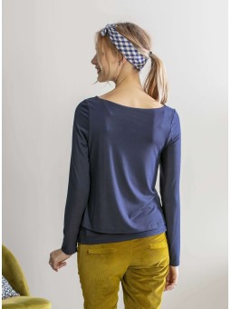 T-shirt Grossesse & Allaitement Milou Carbone • Confort Bambou