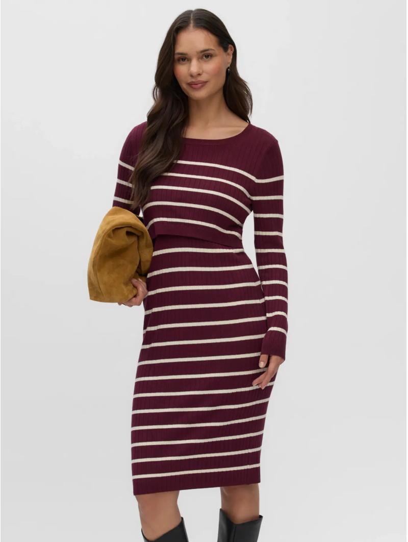 Robe tricotée Newsv June | Confort & élégance pour la maternité et l'allaiteme