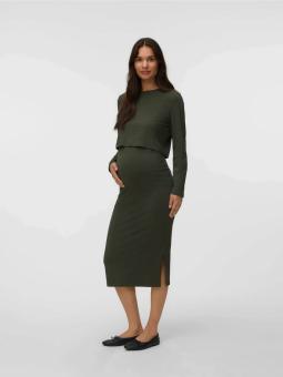 Ensemble Maternité Top Manches Longues et Jupe – Coloris Forest