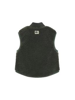 Gilet Sans Manches Bébé en Tissu Teddy Black Iris – Noppies Baby