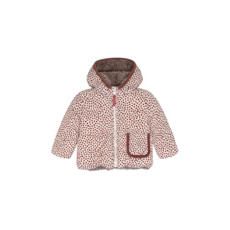 Manteau d'Hiver Réversible Bébé Fille – Imprimé Coccinelle & Teddy – Noppies