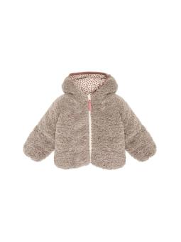 Manteau d'Hiver Réversible Bébé Fille – Imprimé Coccinelle & Teddy – Noppies