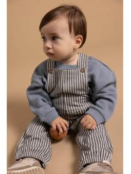 Salopette Relaxed Fit Bébé Garçon Rayée Black Iris – Noppies Baby