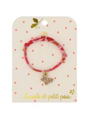 Bracelet Fille en Tissu Liberty &ndash; Luciole & Petit Pois