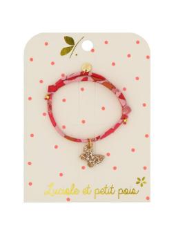 Bracelet Fille en Tissu Liberty – Luciole & Petit Pois