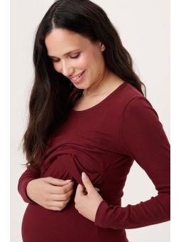 T-shirt de Grossesse et d'Allaitement Manches Longues en Coton Bio – Noppies Maternity