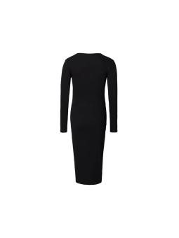 Robe Midi de Grossesse et d'Allaitement Manches Longues en Coton Bio