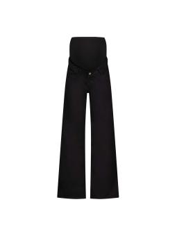 Pantalon Wide Leg Noir à Bandeau – Modèle Julia