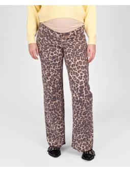 Pantalon Wide Leg Imprimé Léopard – Modèle Julia
