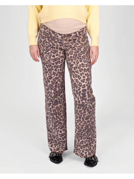 Pantalon Wide Leg Imprimé Léopard – Modèle Julia