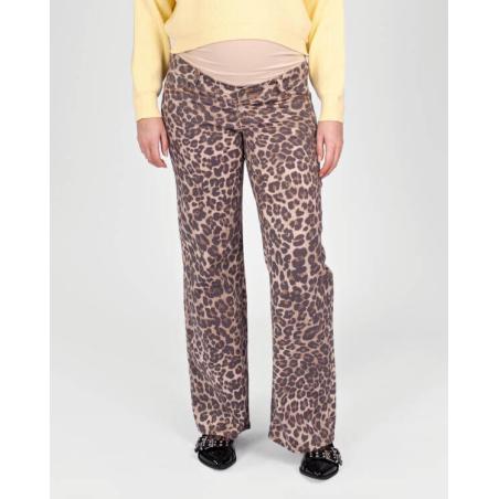 Pantalon Wide Leg Imprimé Léopard – Modèle Julia