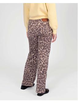 Pantalon Wide Leg Imprimé Léopard – Modèle Julia