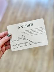 Carte Postale d'Antibes &ndash; Citation Guy de Maupassant par Miss Mam
