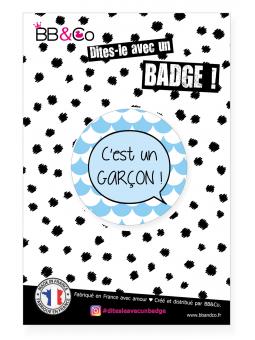 Badge C'est un garçon